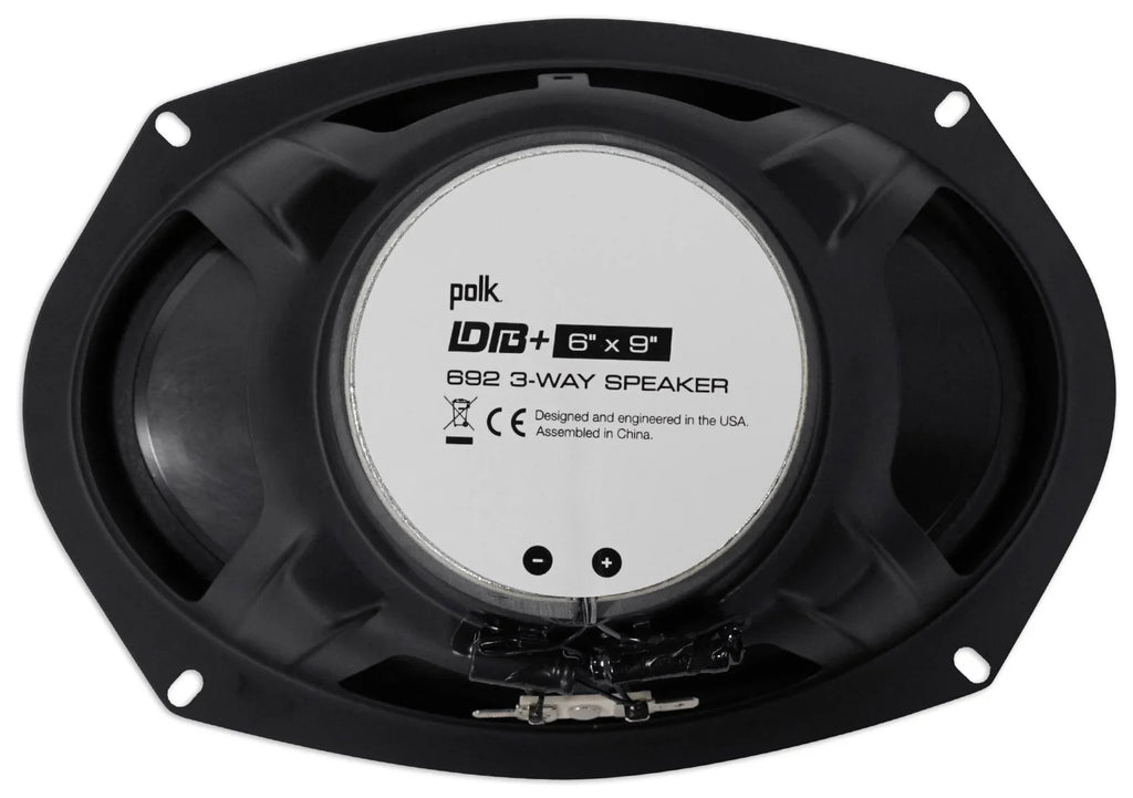 2) 450w DB692 Polk Audio 6X9" Audio Car Speakers+Cyberbuds Marine//Motorcycle