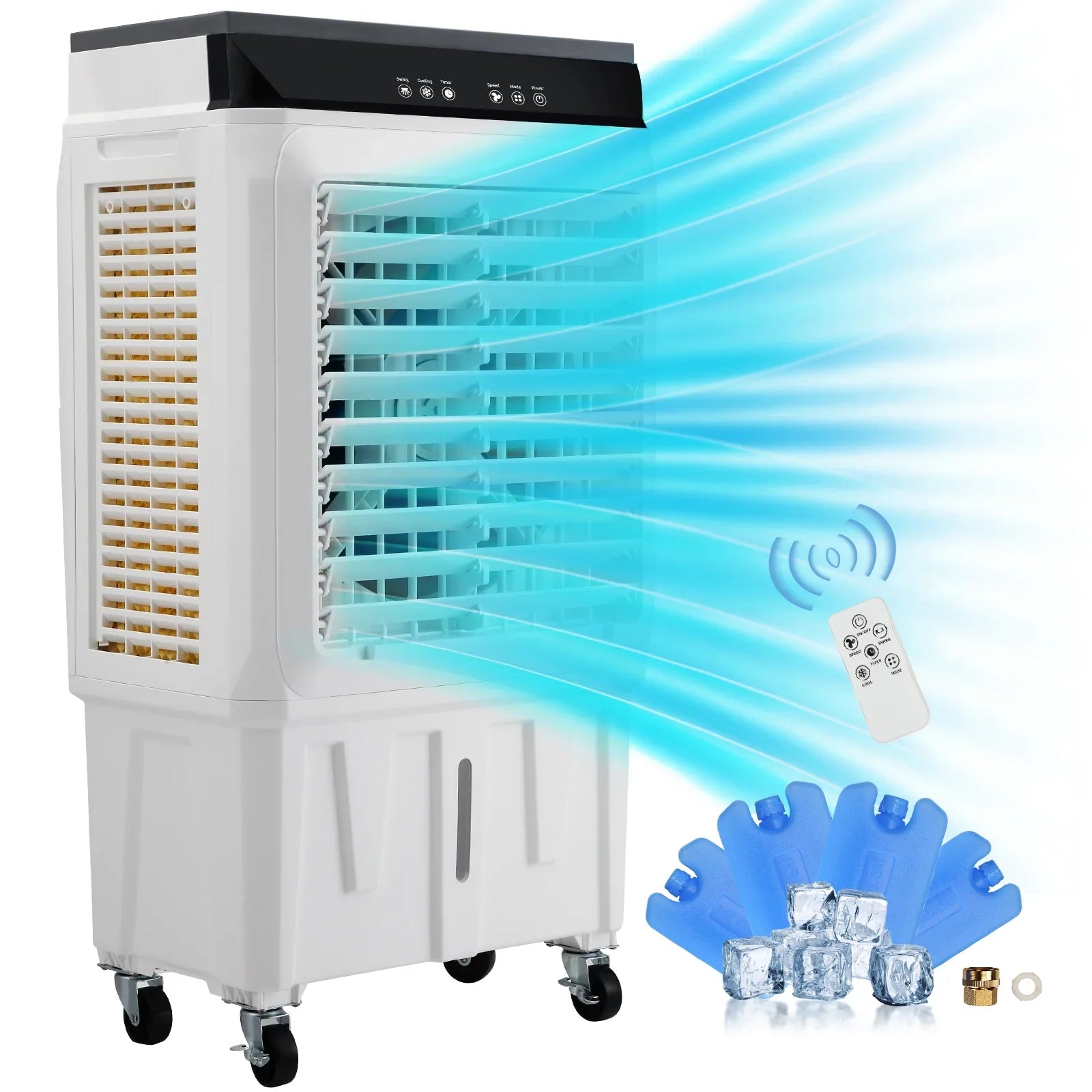 Humidifier Cooler Timer 7 Swamp Gal Evaporative 2100 3-in-1 Air Cooler 12h