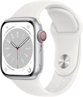 8 41mm 8 Cell Silver Restored White Sport Band (Refurbished) Steel Series Stainless MNV73LL/A Apple Watch Gen