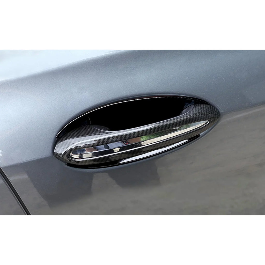 Xotic Style, Tech pieces) 1 Shield Fiber trims, 5 with Door Surround Handle Fits Exterior Set Series (4 G30 2018-up Carbon