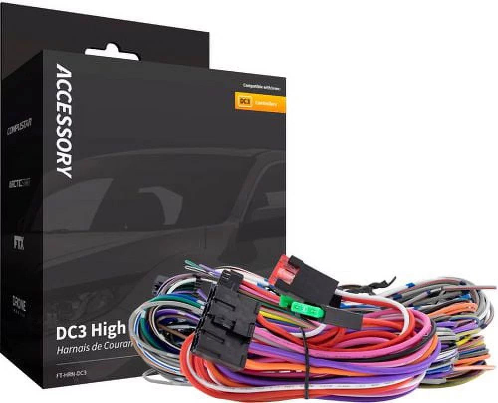 RS1B-DC3 - - Hardwire Installation Black Compustar Kit for