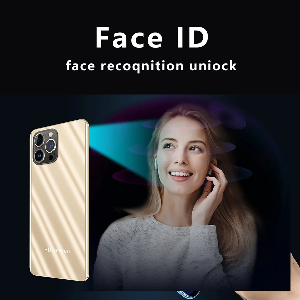IP13 unlock Blue face dual phone HD+ smartphone SIM Max Ram1Gb+Rom4Gb Pro 3G 2800mAh Android 6.1-inch