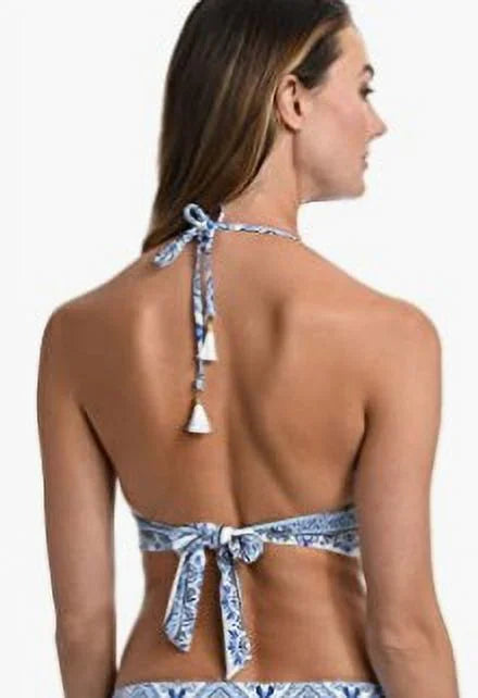Women's Top Bikini 12 Breeze Blanca Blue Halter Size La