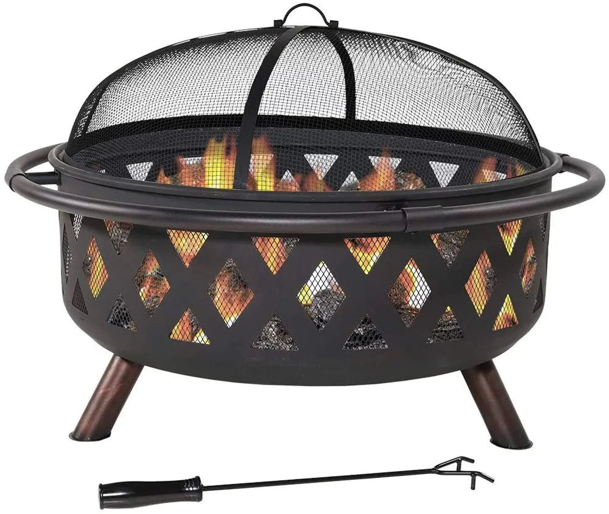 Portable Pit exterior Clover Fire Campfire & Burning Pit Wood Grill