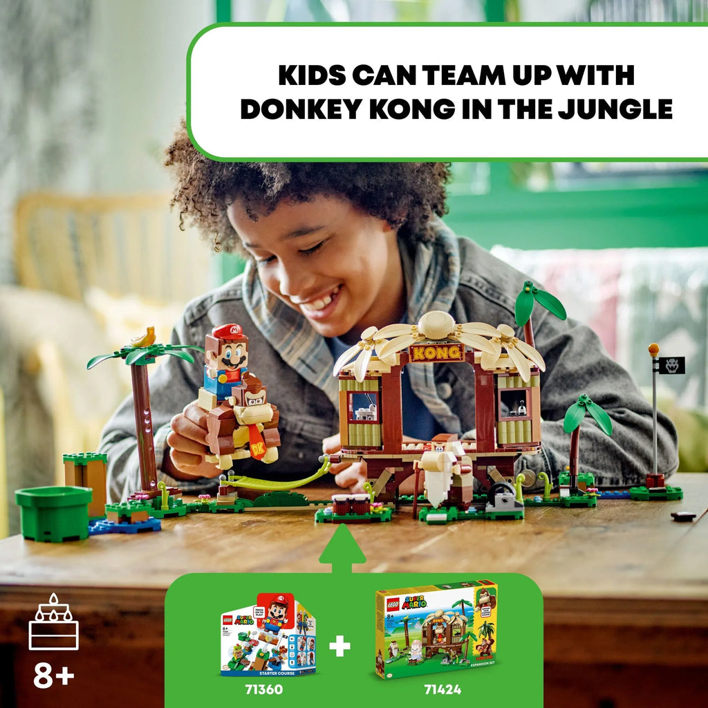 Kong’s Birthday Buildable Super and Donkey 2 Mario Old Expansion Kong Collectible Fun Kong, Donkey Cranky Year Kids, 8-10 Set, for Mario Super Figures 71424 Gift House Tree Game with