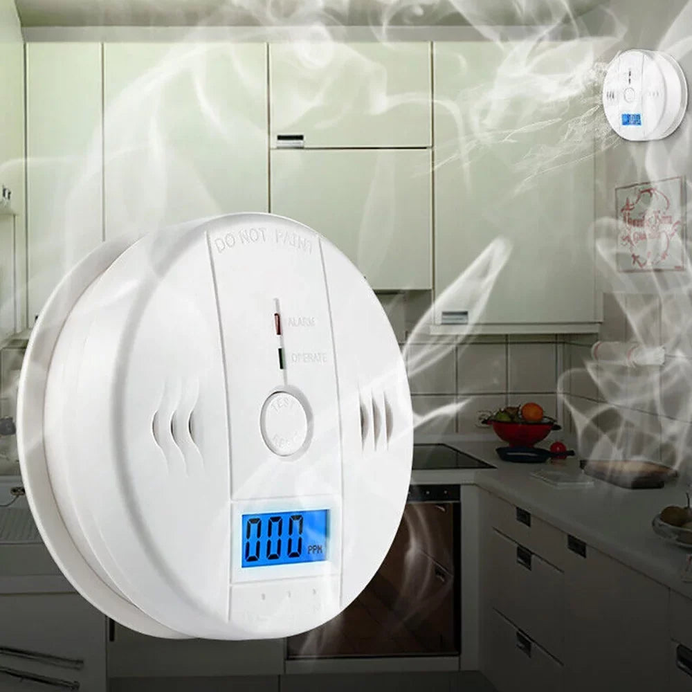 Monoxide Carbon Alarm Battery and Monoxide Carbon Detector, Bedroom for Powered House