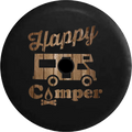 for Spare Camper Campfire 2019 Backup 33 Distressed 2018 Cover Camera Wood Jeep Happy Wrangler Tire JL RV RV Inch