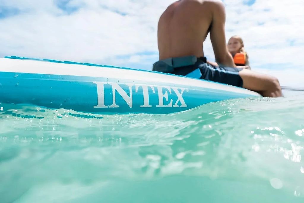 Inflatable Box Paddle TEAL AquaQuest 320 Open - Board Series INTEX