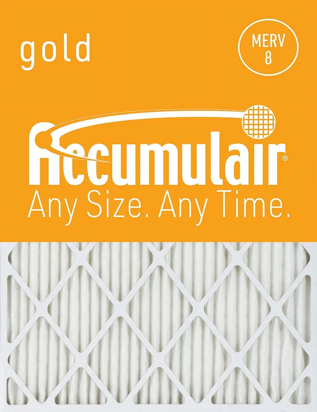 Filter 8 (4 20x20x2 Pack) Accumulair MERV Gold Air