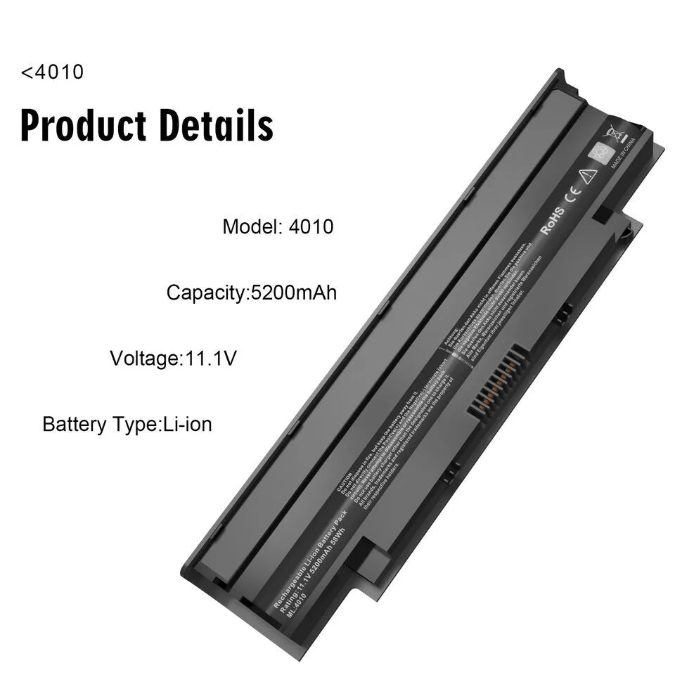 N5050 Inspiron N7010 N5010D Battery N5010 N4010D J1KND N5030 N4010 For