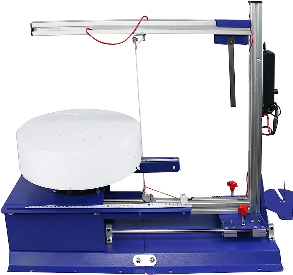 Hot Electric Vertical PreAsion Cutter Hotwire 110-220V Machine Rotary Tabletop Cutting Molti-functional