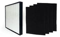 Set Large Carbon True Pre 1 Filter | For | Set Replacement Whirlpool Activated Whispure Remove 4 Fits Odor, with Extra Air 1183050K Smoke Nispira WPPRO2000 Purifier Plus | Pollen 8171510K