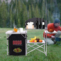 exterior with Detachable Table Windscreen DENEST Kitchen Camping Table Folding Cooking