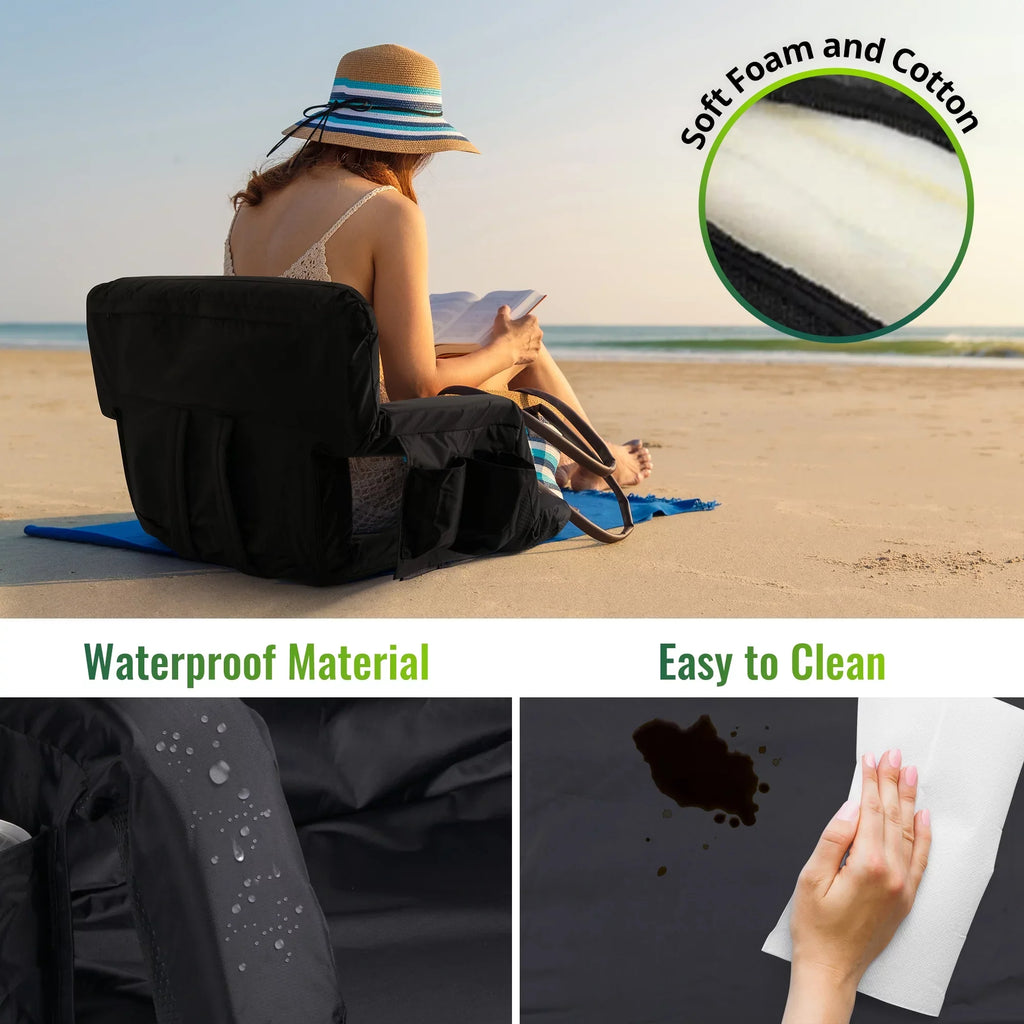 Lawns, Tournament for 2 for Wide Soccer Chair Bleacher National Backyards Stadium Worcest Women's Seat, Folding Moistureproof Thicken Bleachers, Pack