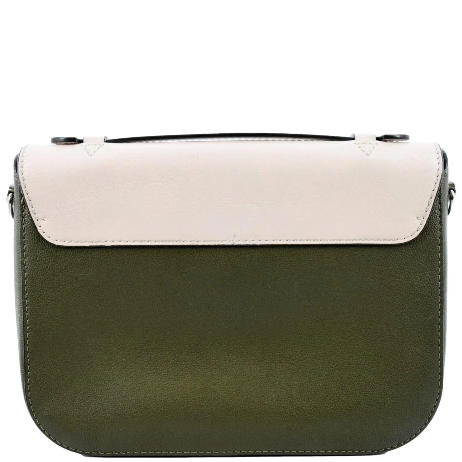 Khaki Leather Calfskin Green Saddle Very Bag Shoulder Pre-owned