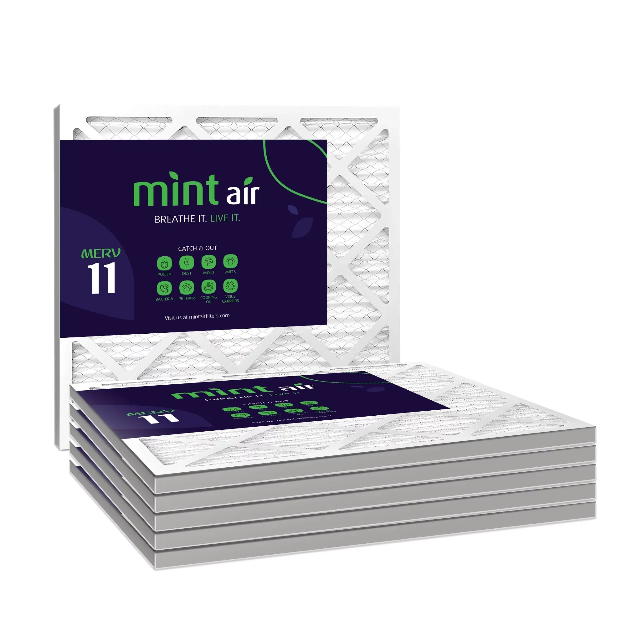 1000, Filter, 11, Filters, 20x25x1 Air Simply 6-Pack Furnace Filter, Air