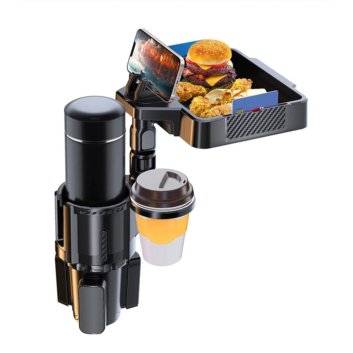 Tray Multifunctional moobody for Tray Snack Phones, and Cup Dual Car Expander 4IN1 Drinks Cup Rack, Storage Versatile Holder Holder