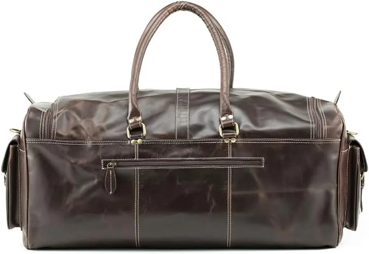Overnight Bag Bag Travel Buffalo Sports Vintage inches Gym Men Classic design Holdall Weekender Bag Leather Duffle Hulsh for 24 Top Bag Grain Leather