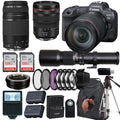 RF Canon f/8 Lens+case+256Memory Camera Lens+ L IS 75-300mm 24-105mm Telephoto USM EOS Preset R5 Lens+500mm with EF Cards f/4L III f/4 Canon Mirrorless (24PC)
