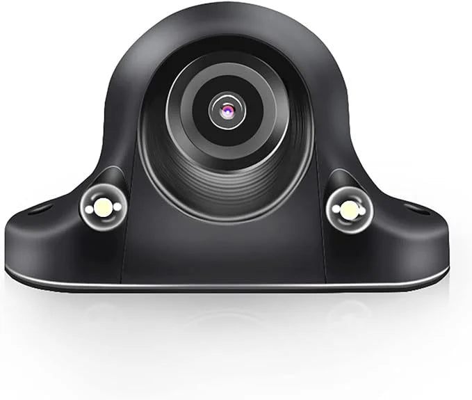 Blind Front/Side Drilling, Camera Reverse Installation Adjustable Easy Car Image LEDs, with View Spot Mirror/Non-Mirror Side Camera, Camera, View Auto-dimming