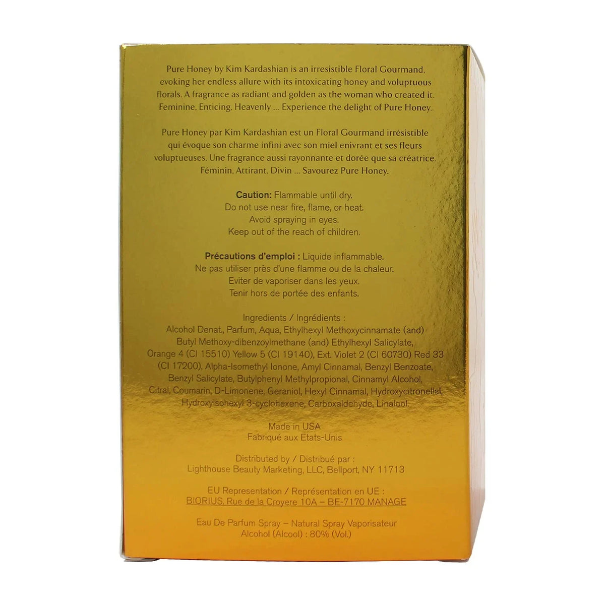 by oz 3.4 WOMEN Kardashian EDP Honey Spray - FOR Pure Kim