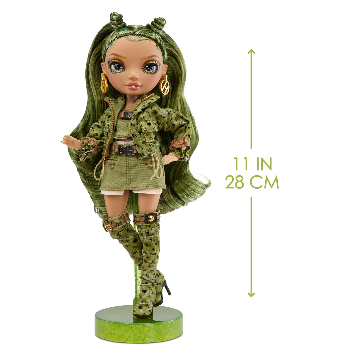 Outfit Colorful Fashion Olivia, Years & High Camo Old Play Kids Doll, Collectors 10+ Rainbow Green 4-12 Accessories. Gift and