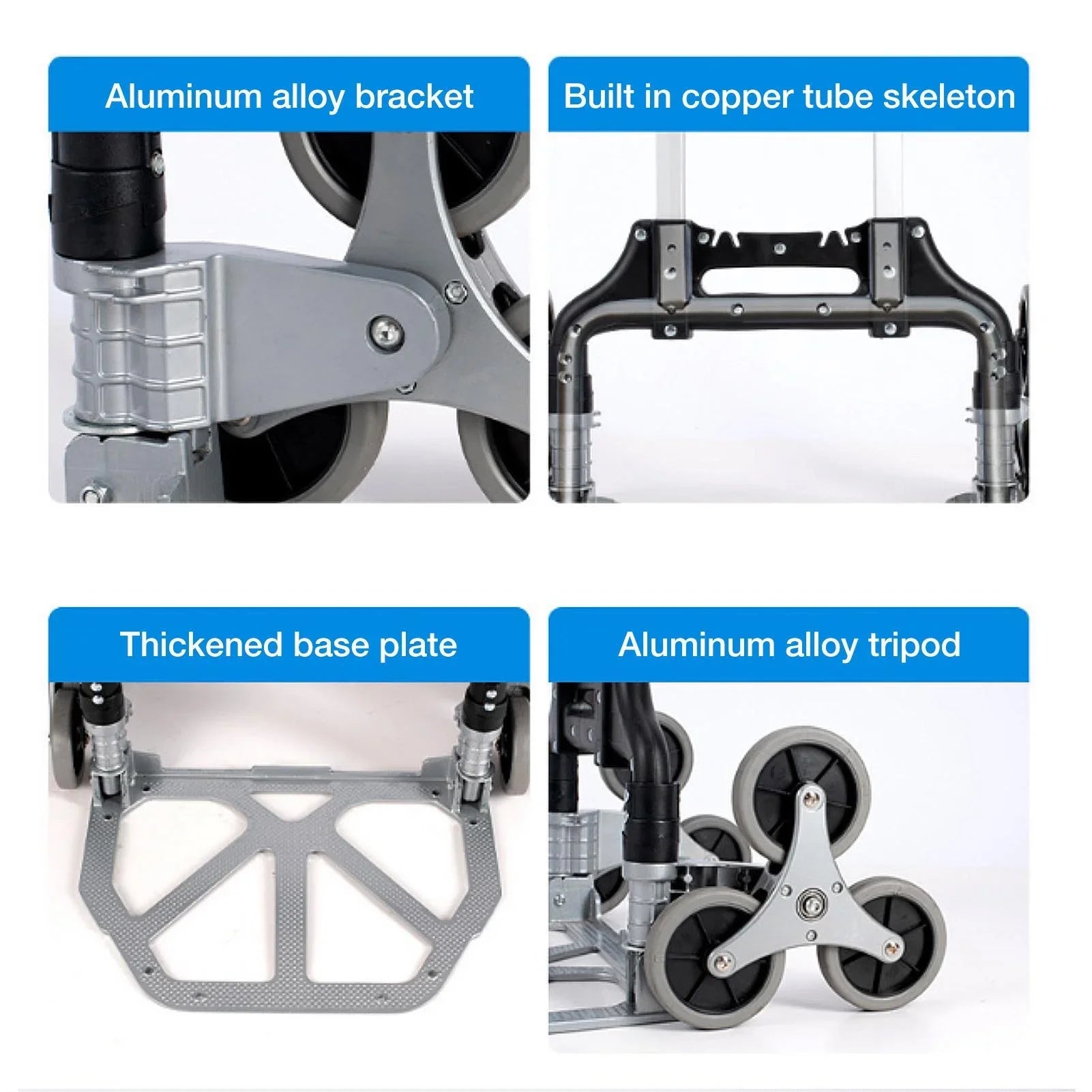 Trolley Moving Heavy Workplace, Portable Stairs Distribution Duty Folding Luggage, With | For Dolly | Collapsible Moving, Travel, Warehouse Wheels Truck Shopping, For