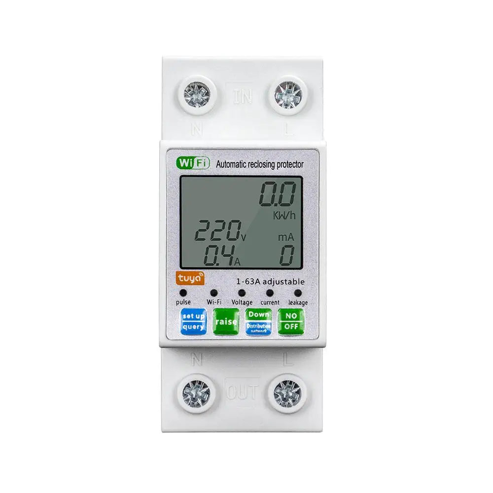 Google Din Xiaomi Life Timer Rail Alexa 220V 63A Energy Wattmeter Smart Meter Meter Smart Home Power 110V Monitor KWh Alice