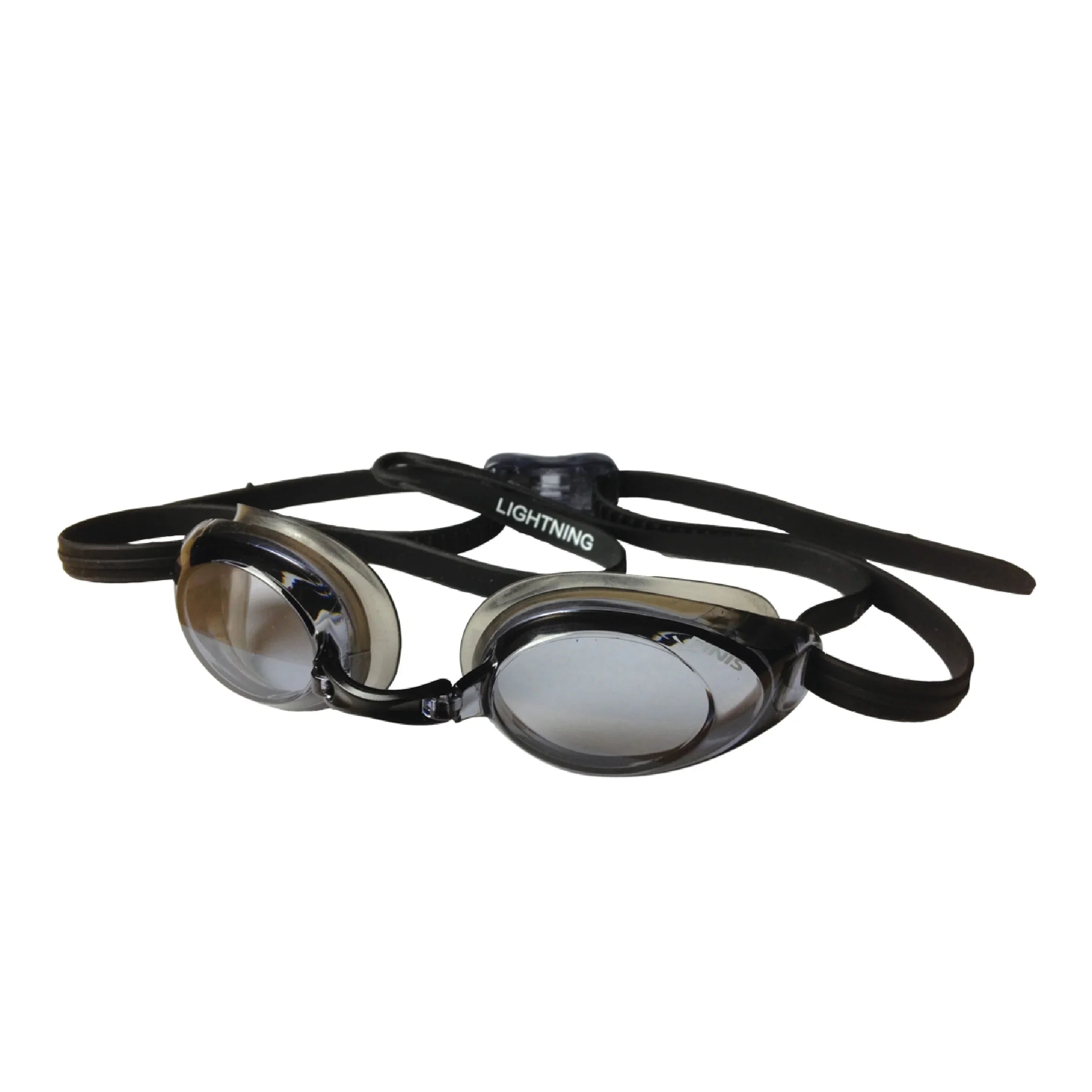 Straps Swimming Black/Smoke Goggles Pieces Lightning Goggles - Moisturetight Men Adjustable Nose Swim Silicone Women Swim Adult Competitive 4 with and Goggles - for Goggles with - - Interchangeable