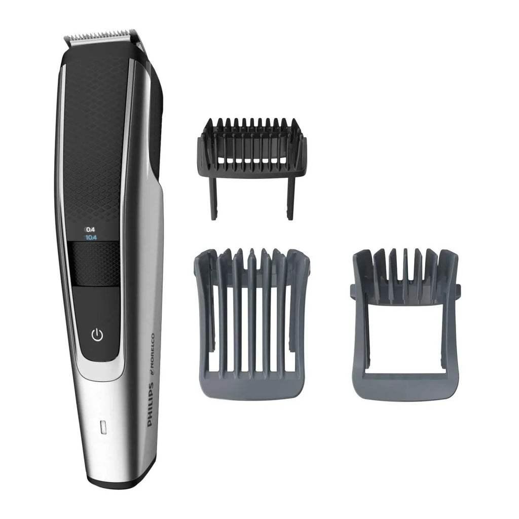 Cordless Wet/Dry Norelco Multigroom Mustache Trimmer Kit 5000 Turbo-Powered & All-in-One Grooming Series Beard Head
