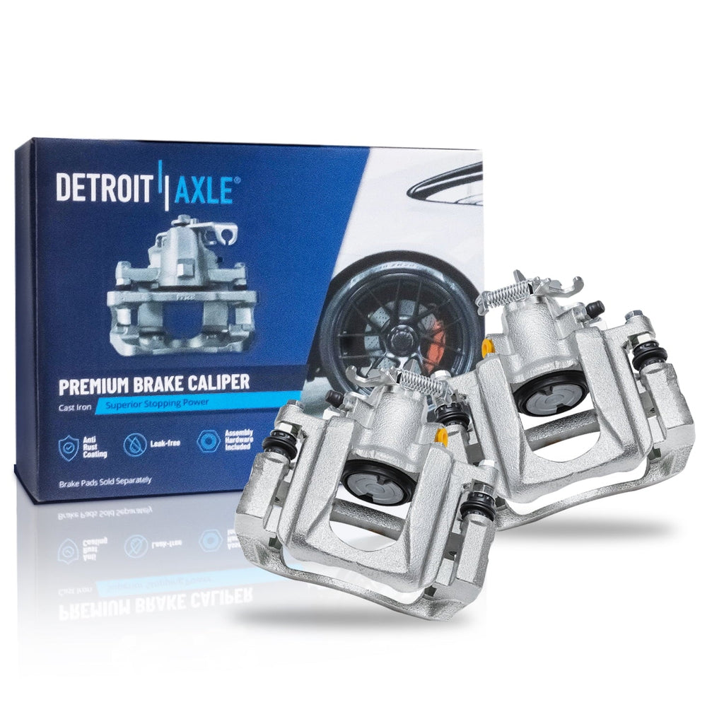 Calipers for Ceramic and Town Disc Dodge & Detroit Country - Brake Rear Brake Brake 2008-2012 Axle Pads Kit & Front Rotors Caravan, Brake Replacement Grand