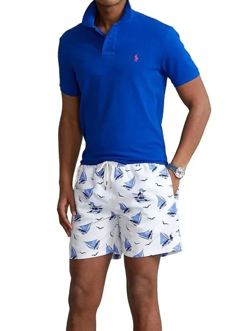 Ralph Traveler -Large Trunk Blue Polo Swim Men's Classic Size Lauren