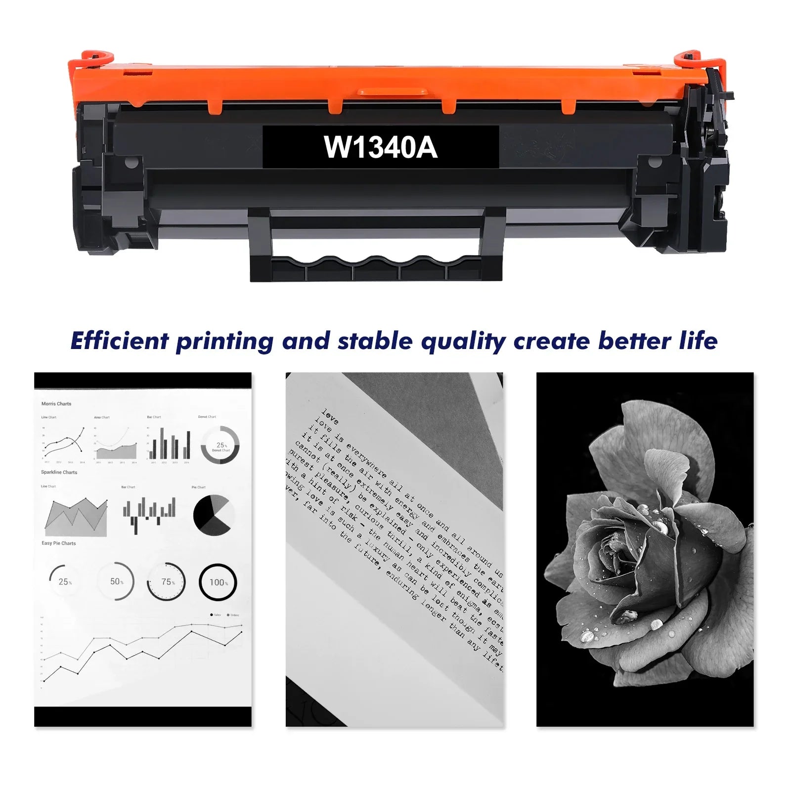 Cartridge Ink Toner M209dw Chip) (Black, M234sdn (with Toner 134A Printer for 134X M234dw 134A M234sdw LaserJet 2-Pack) for Fits W1340A W1340X 134X