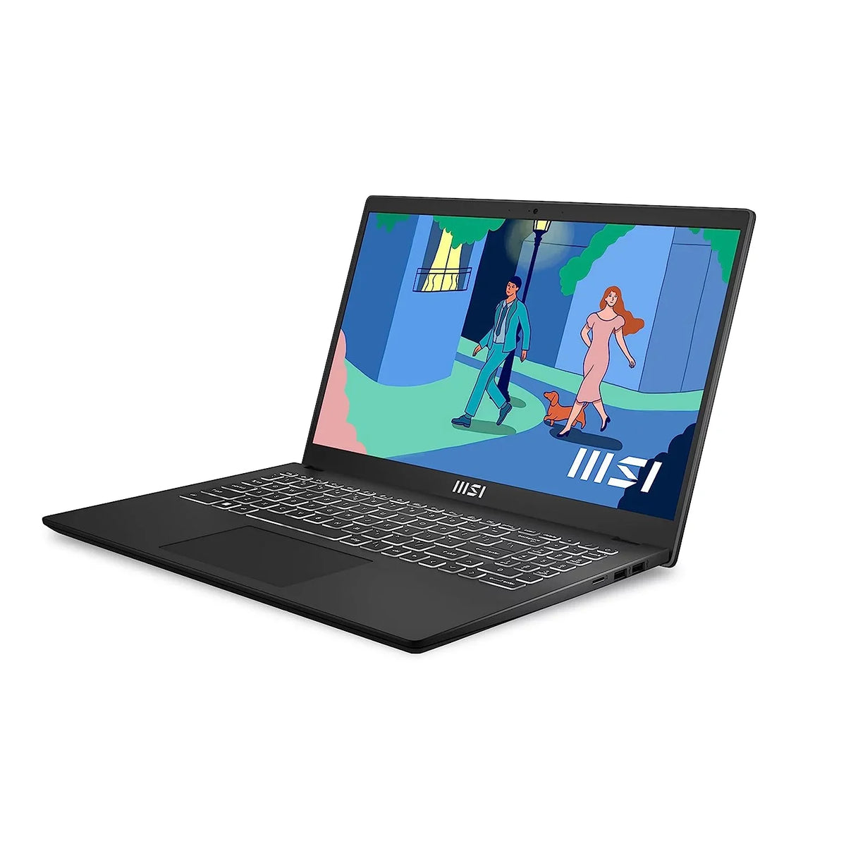 Restored FHD Modern SSD DDR4 15.6" 9S7-15H112-016 Home Graphics B12M 1920x1080 16GB i7-1255U Intel Xe Iris MSI (Refurbished) Windows 512GB 15 Laptop Core 11