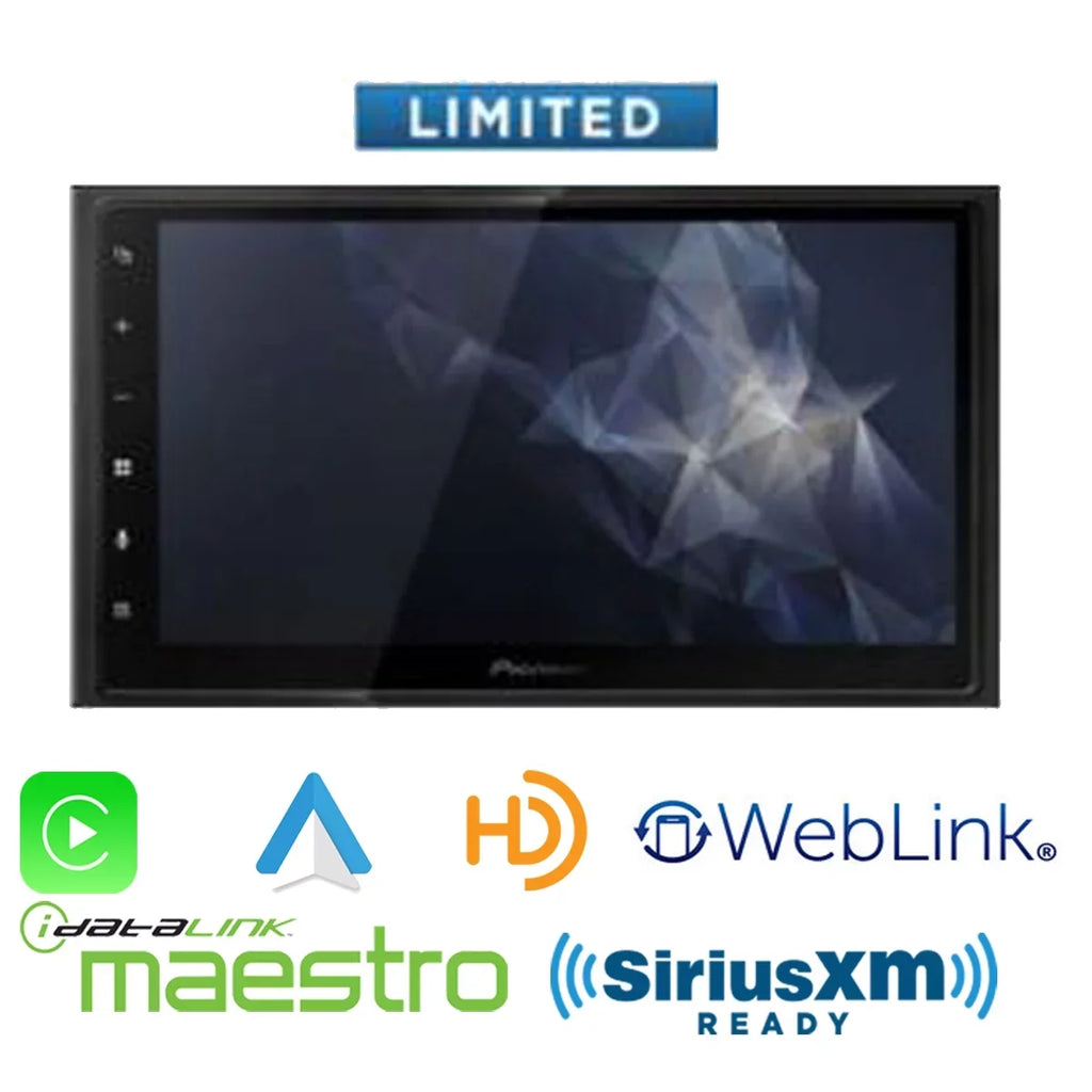 6.8" Receiver License Camera Plate + Backup DMH-2660NEX Media Pioneer Mechless