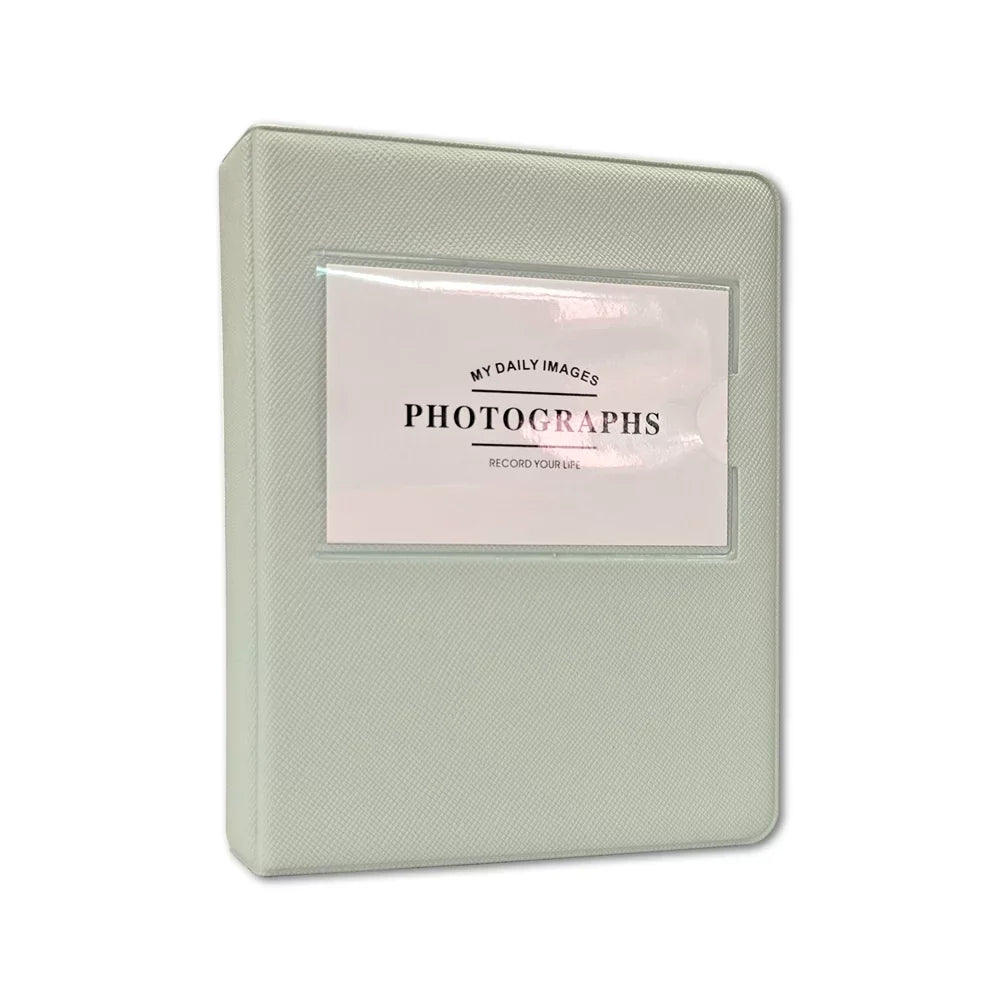 Cloth Holds 600 + Color Polaroid Photo Grey for Prints- 5" pack Phobea Film 32 Double Wide Prints + Album for Leather