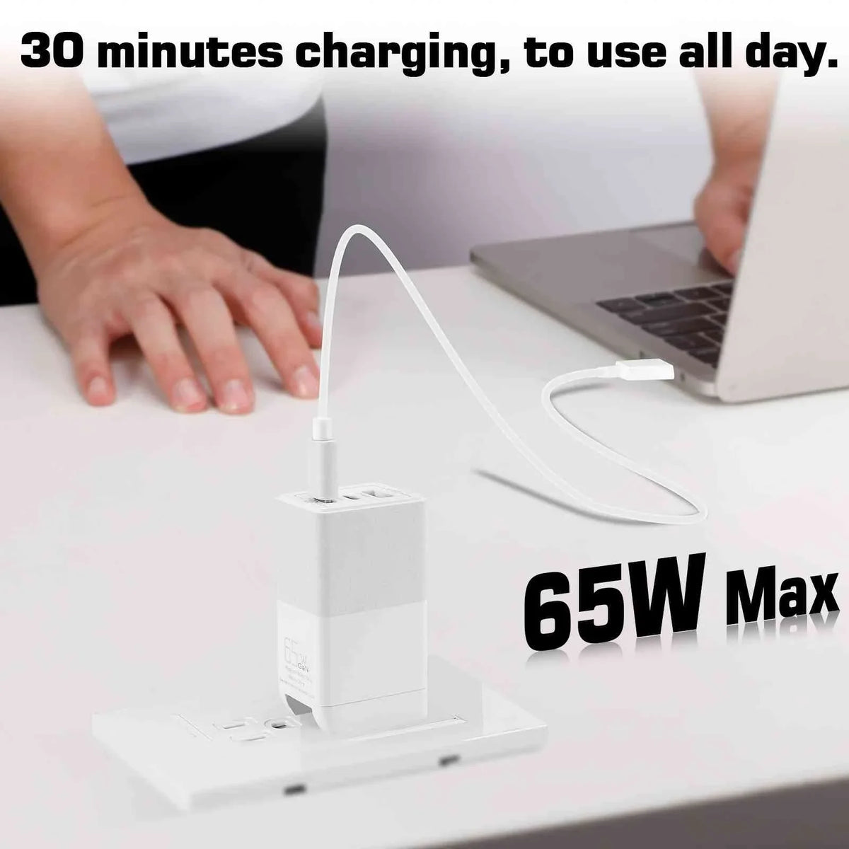 3 Charger USB & Fast Travel Ports Z3v/Z3/Z3 Compact/Z2 USB-C LTE/Z2 Tablet Compatible Tablet MacBook High-Speed Dual with UrbanX Galaxy, iPhone, Pixel, Wi-Fi, Google Charging 65W with Xperia