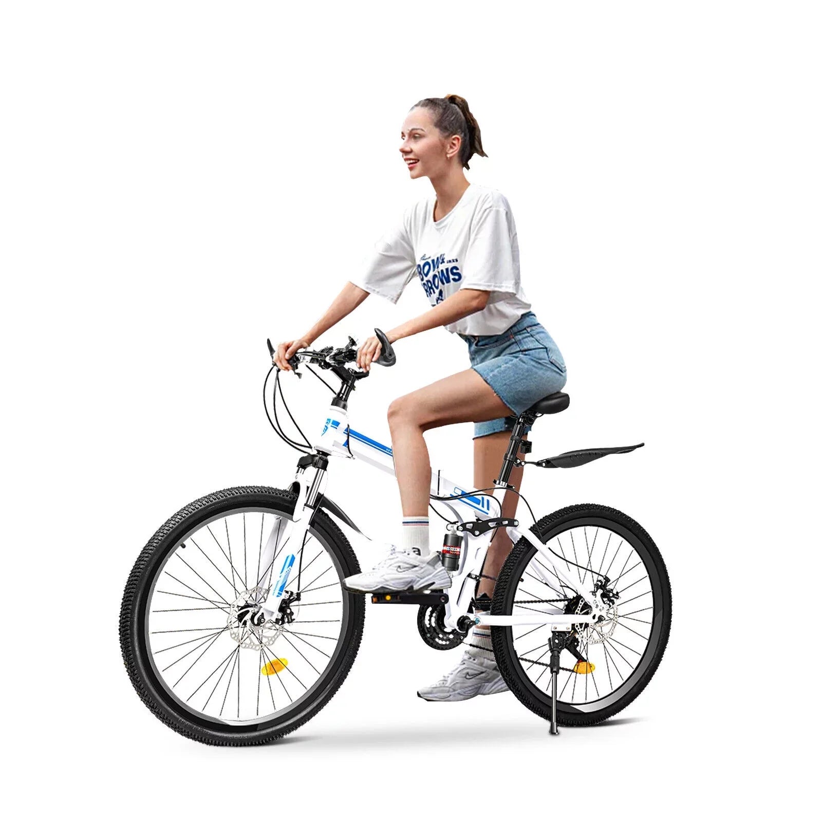 Disc Brake Mountain Speed Dual School 26" Bicycle Folding 21 Men Bikes Bike