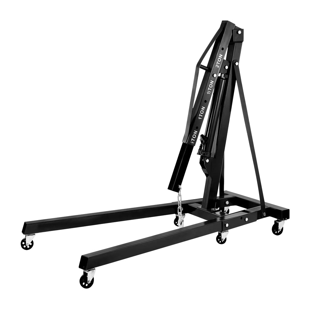 Engine Engine Shop Legs, Telescopic 2-ton, Hoist, Capacity Folding And Crane, Picker Heavy Cherry Boom With Manual Engine Lifting Crane Crane Folding Steel 4400lbs, Hydraulic Duty Shop Crane