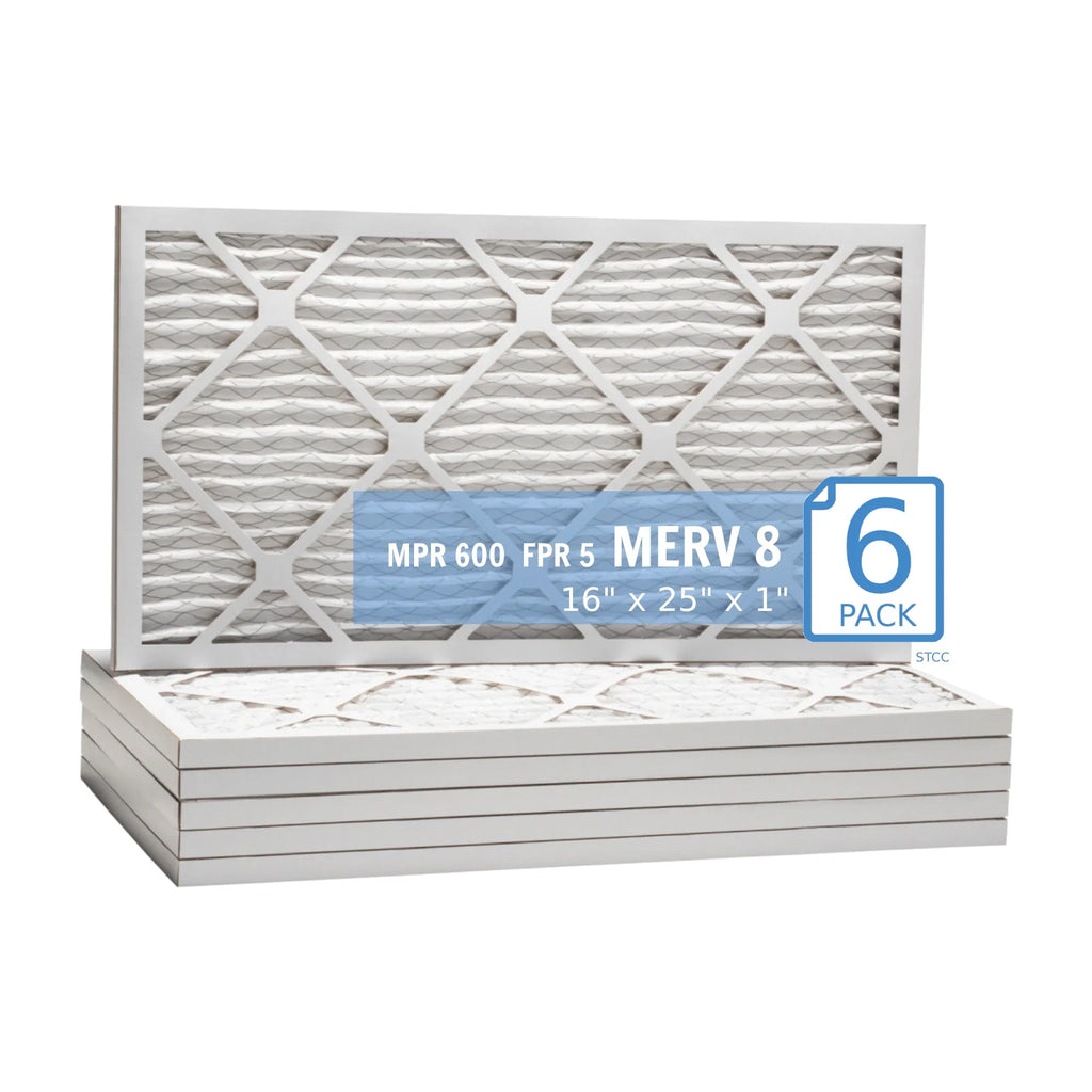 Guard Purolator 40 Hi-E Pleated , Filter, 8, Air Extended Surface 16x25x1, Air (6-pack) /