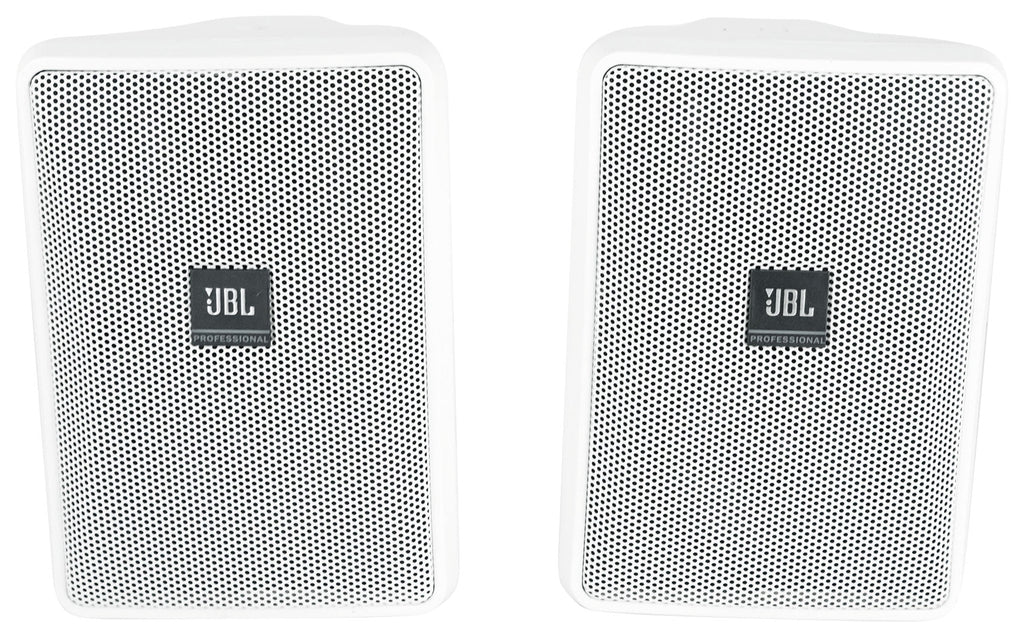Wall Indoor/Outdoor (2) Control White Amp 70v Speakers Commercial + 23-1 3"