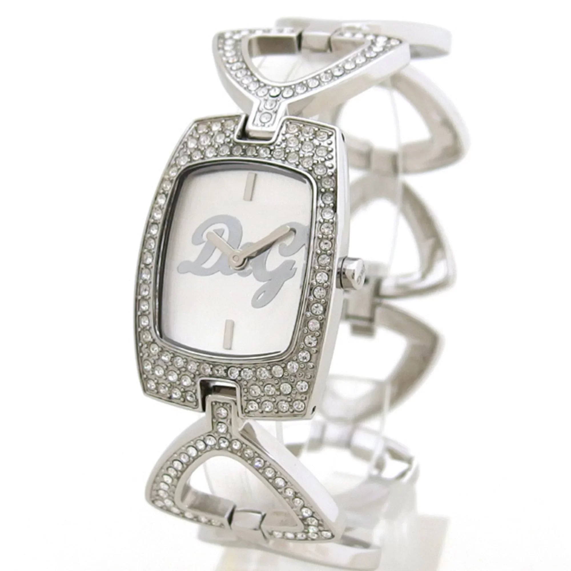 Dial Silver Quartz D&G (Fair) Pre-Owned Watch Ladies