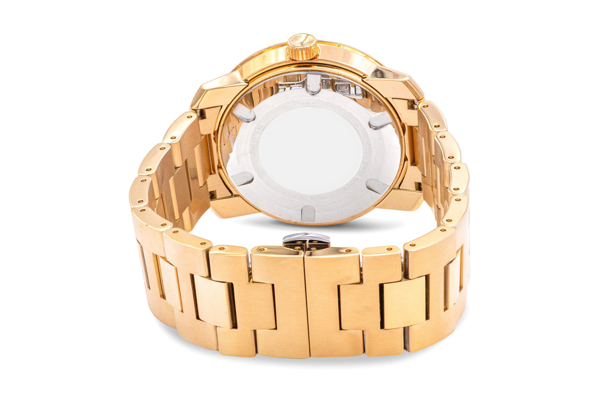Movado 3600665 Yellow Bold Watch Stainless Mens Gold Ion Steel