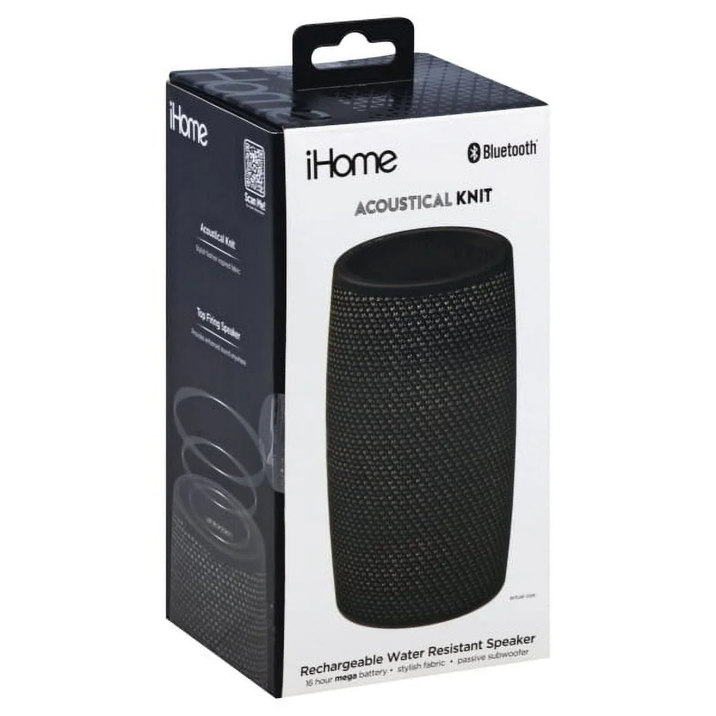 Black, System - - Rechargeable Gray - Battery Wireless Speaker[s] iBT77v2 iHome (ibt77v2gb) Speaker