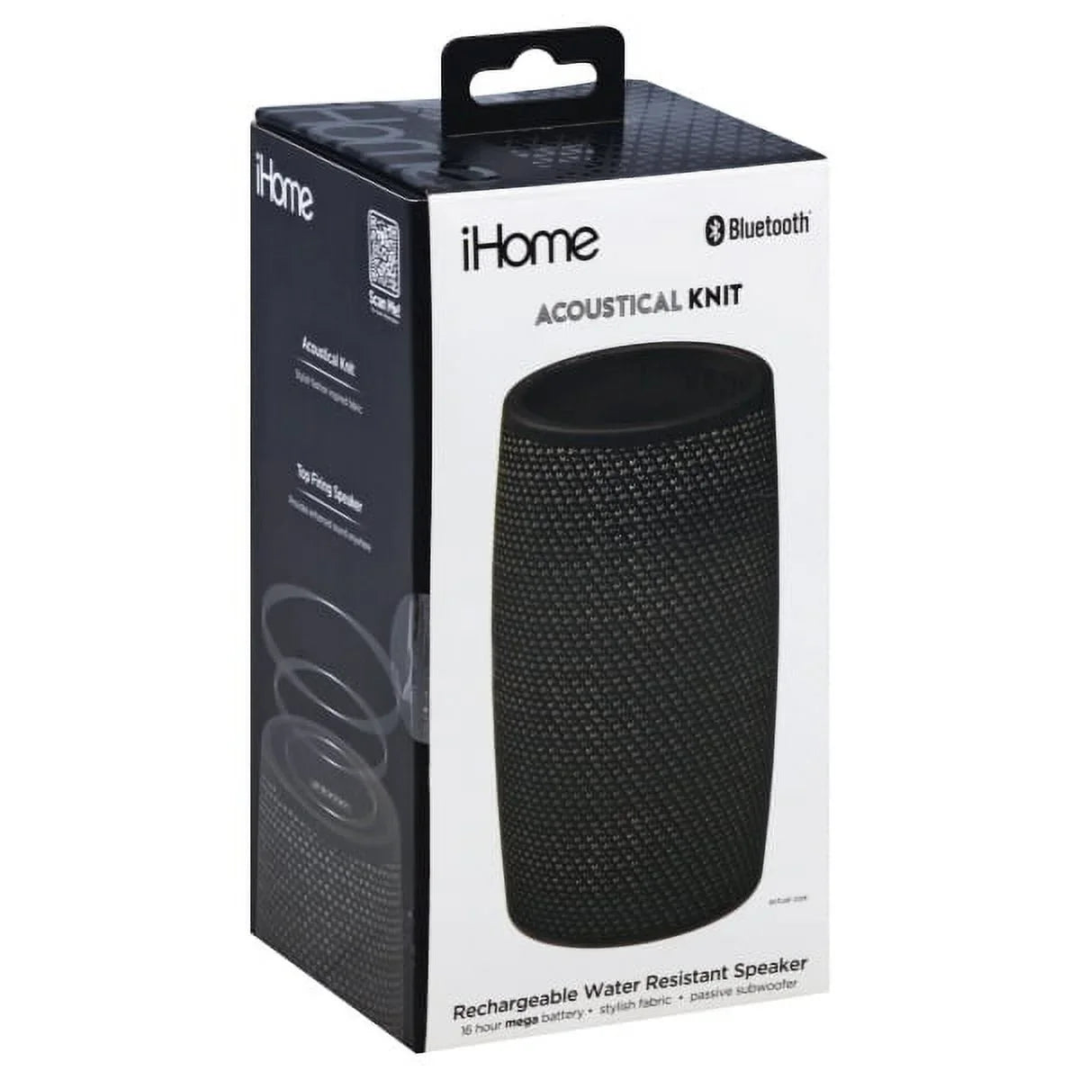 Black, System - - Rechargeable Gray - Battery Wireless Speaker[s] iBT77v2 iHome (ibt77v2gb) Speaker