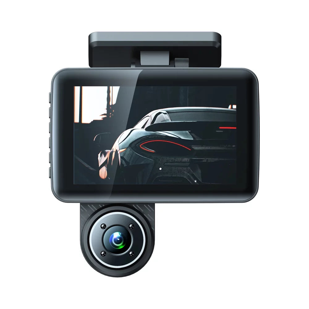 Cameras Recorder, Camera Dash Auto Recorder, Cam, Wide Triple Car Channel Safety Driving 3 Walmart Angle