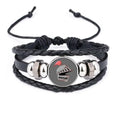 Bracelet Braided Animation Chevalier Wristband Rope Woven Corselet Leather