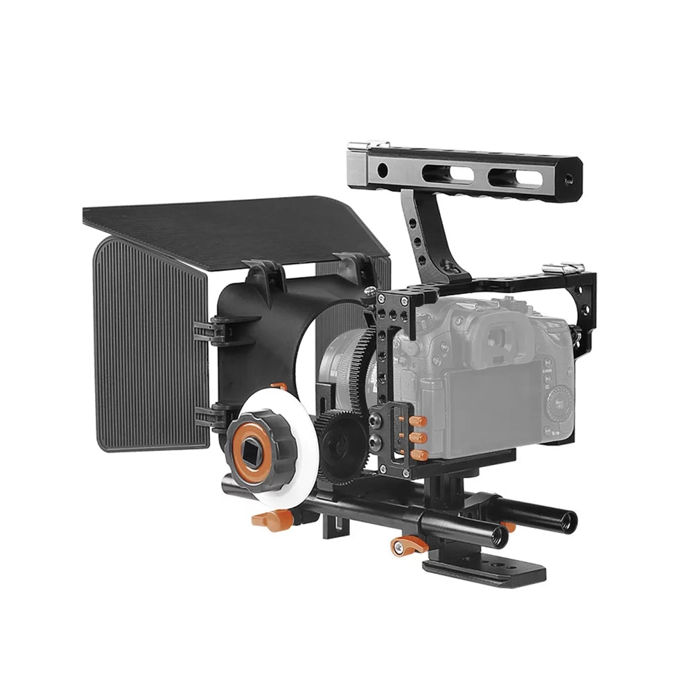 '+ Kit + Handle Eryue A7s/a7/a7r/a7rii/a7sii+ Andoer Camera + Box Alloy + A7s/a7/a7r/a7rii/a7sii/a7iv 15mm W/matte Film Cage,Aluminum Camera + 15mm Handle Rod W/matte + W/matte Box Rod Box Film
