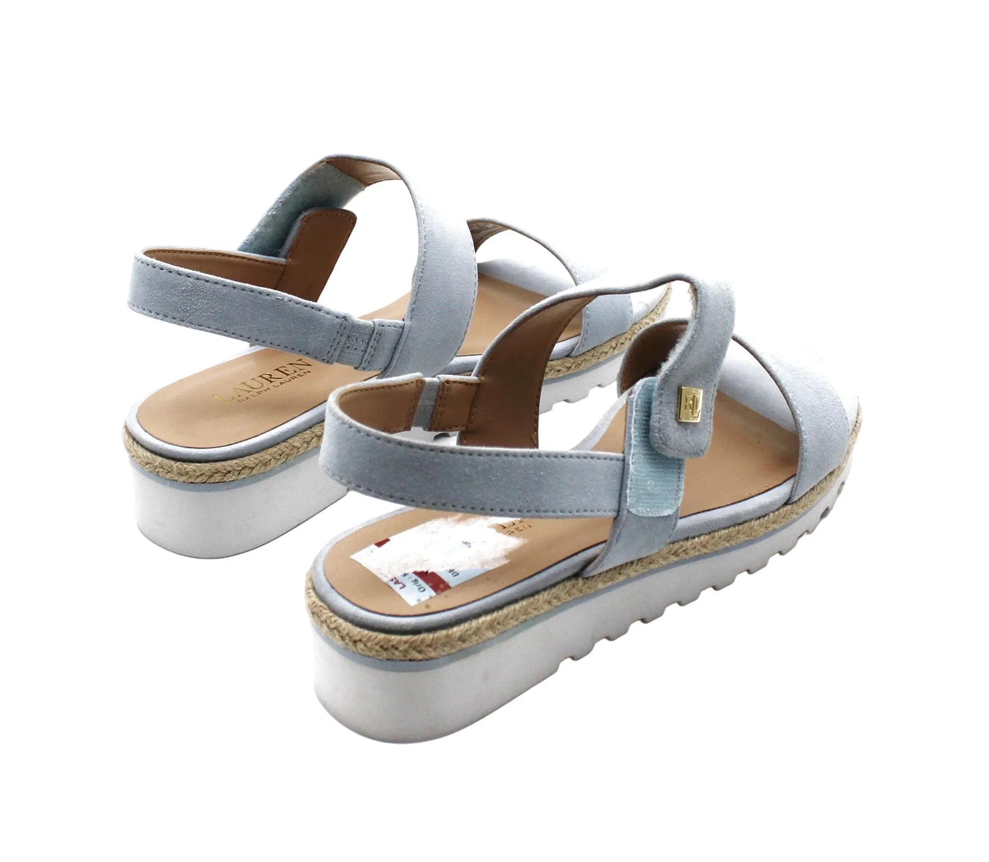 ) Sandals Lauren Lauren Ralph 8.5 Jewelle Wedge (Size