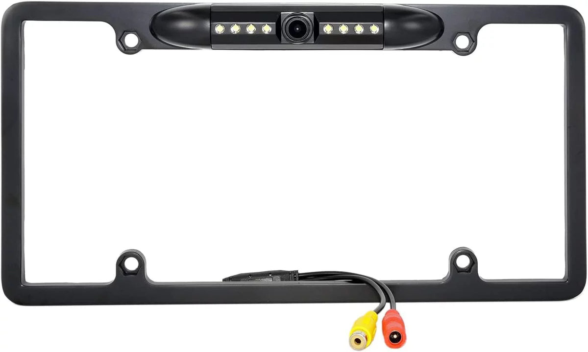 Rearview Backup Camera for KW-V140BT License JVC Plate Black Frame KWV140BT